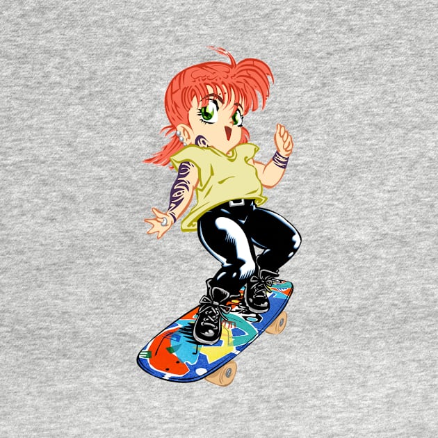 Skate Girl by Art-Man